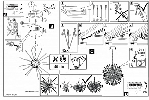 Подвесной светильник Eglo Vivaldo 1 39255