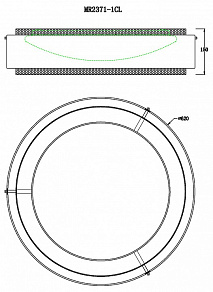 Накладной светильник MyFar Anders MR2371-1CL
