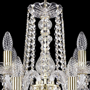 Подвесная люстра Bohemia Ivele Crystal 1402 1402/8+4/160/2d/G