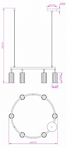 Подвесная люстра Moderli Cora V11604-6P