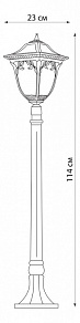 Наземный высокий светильник Feron Афина 11492