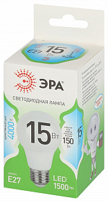 Лампа светодиодная Эра Green Line E27 15Вт 4000K LED A60-15W-840-E27 GL