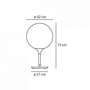 Настольная лампа декоративная Artemide  1048010A