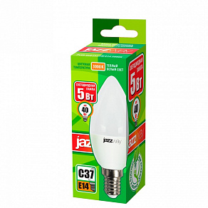 Лампа светодиодная Jazzway  E14 5Вт 3000K PLED-ECO-C37 5w E14 3000K