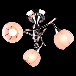 Люстра на штанге Eurosvet 3353-3457 3353/3 хром/розовый