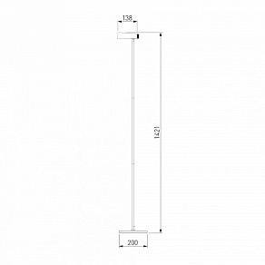 Торшер Eurosvet Joel 80430/1 черный/золото