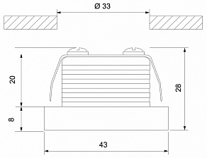 Встраиваемый светильник Elektrostandard 15268/LED 15268/LED