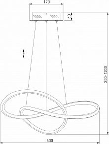 Подвесной светильник Eurosvet Wind 90312/1 черный