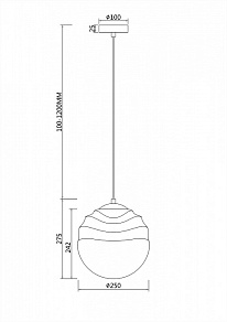 Подвесной светильник Maytoni Vinare P074PL-01BS
