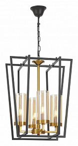 Подвесная люстра LUMINA DECO Afres LDP 1246-4 BK+MD