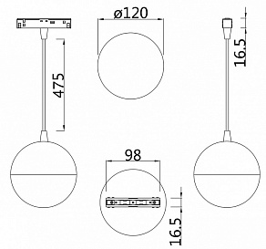 Подвесной светильник Maytoni Kiat TR018-2-10W3K-W