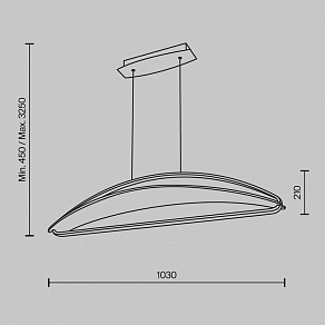 Подвесной светильник Maytoni Breeze MOD281PL-L34BS3K