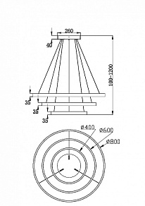Подвесной светильник Maytoni Rim 3 MOD058PL-L100B3K
