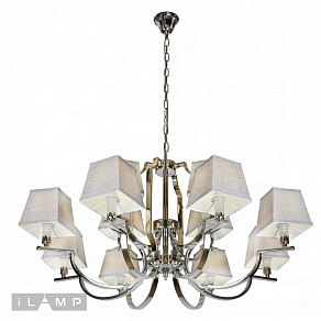 Подвесная люстра iLamp Hilton 6943-8+4 CR
