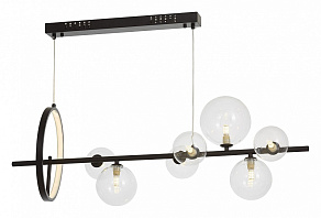 Подвесная люстра LUMINA DECO MERIDO LDP 7033-7 BK+CL