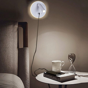 Бра Reluce 86203 86203-9.2-001KT LED12W+USB WT