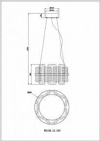 Подвесной светильник Wertmark Nelly WE158.12.103