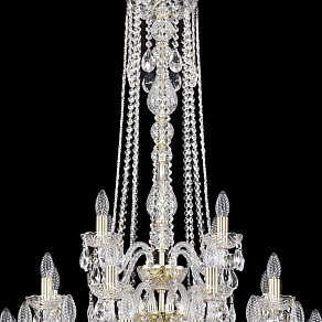 Подвесная люстра Bohemia Ivele Crystal 1402 1402/16+8+4/300/h-123/3d/G