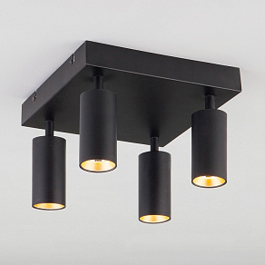 Спот Eurosvet Fleur 20066/4 черный/золото 20W