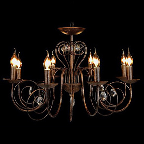 Подвесная люстра Eurosvet Tomas 60018/8 черный с золотом