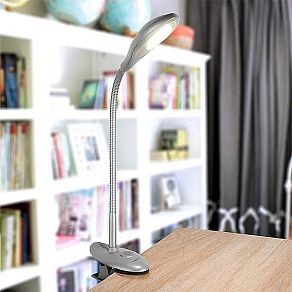 Настольная лампа офисная Eurosvet 90198 90198/1 серебристый