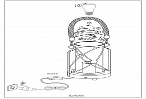 Настольная лампа декоративная Eglo ПРОМО Bradford 49283