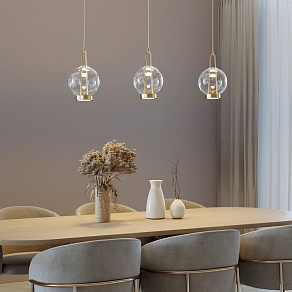 Подвесной светильник Eurosvet Frasco 50267/1 LED латунь