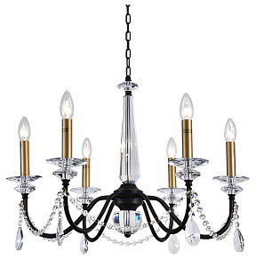 Подвесная люстра Newport АНАСТАСИЯ 3976/C black+brass