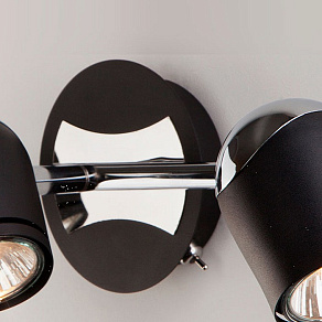 Бра Eurosvet Middle 20057/3 хром/черный