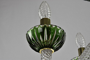 Подвесная люстра Bohemia Ivele Crystal Ivele Crystal 2 1309/16+8+4/300/3d G Cl/Clear-Green/H-1J