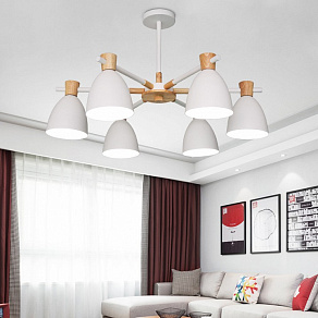 Люстра на штанге Imperiumloft Folke White FOLKE01