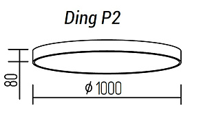 Накладной светильник TopDecor Ding Ding P2 12