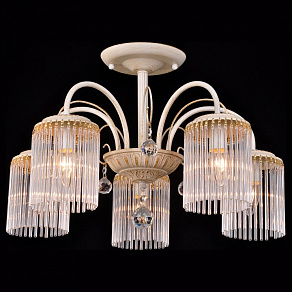 Люстра на штанге Natali Kovaltseva 11397 OLBIA 11397/5C GOLD IVORY