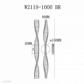 Бра iLedex Vision W2119-1000 BR