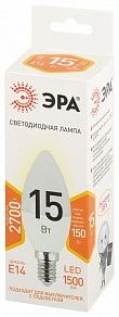 Лампа светодиодная Эра Стандарт E14 15Вт 2700K LED B35-15W-827-E14