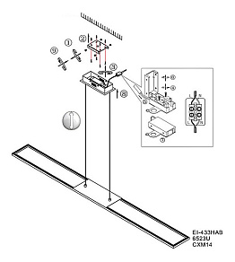 Подвесной светильник Globo Savinja 41622H1