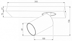 Спот Eurosvet Flank 20139/1 LED черный