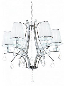 Подвесная люстра LUMINA DECO Glamour LDP 66247-6 WT+CHR