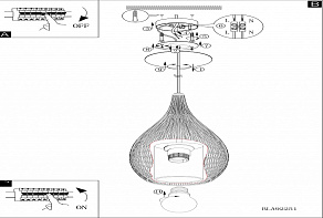 Подвесной светильник Eglo ПРОМО Razoni 92252