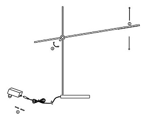 Настольная лампа офисная Globo Onas 58144