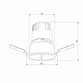Встраиваемый светильник Elektrostandard Inline a064611