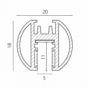 Трек накладной Lightstar Linea 506437