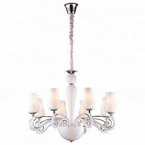 Подвесная люстра Arte Lamp Biancaneve A8110LM-8WH