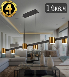Подвесной светильник Natali Kovaltseva LOFT LED LED LAMPS 81129/6C BRASS BLACK