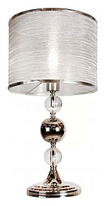 Настольная лампа декоративная iLamp Chelsea T2400-1 Nickel