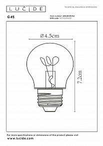 Лампа светодиодная Lucide  49045/95/62