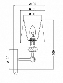 Бра Maytoni Riverside MOD018WL-01CH