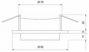 Встраиваемый светильник Elektrostandard 116 MR16 116 MR16