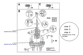 Подвесная люстра Globo Pinja 63126-5