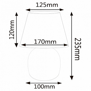 Настольная лампа декоративная Uniel UML-B304 UL-00012430